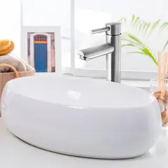 VAINSA - Monocomando para lavatorio alta en acero inox