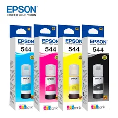 EPSON - Kit 4 Tintas 544 – Black, Yellow, Cyan y Magenta