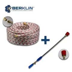 BERKLIN - ROLLO DE MANGUERA DE 50M CON PISTOLA LANZA