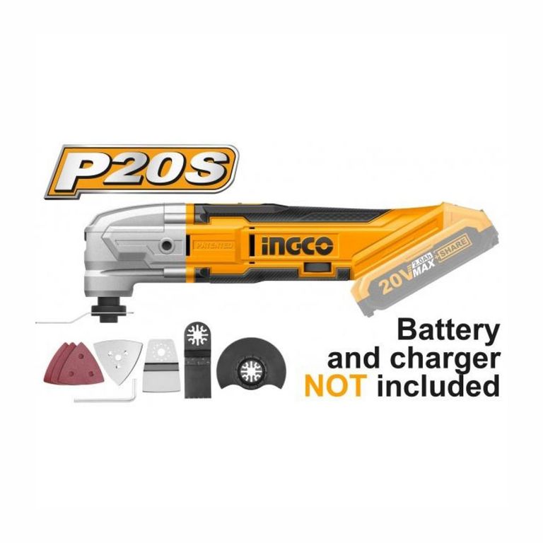 HERRAMIENTA MULTIFUNCIÓN 20V RENOVATOR ACCESORIOS INGCO - CMLI2001