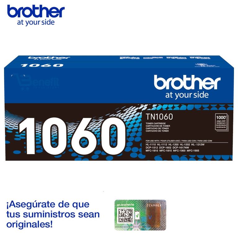 Tóner tn-1060 rendimiento 1,000 paginas