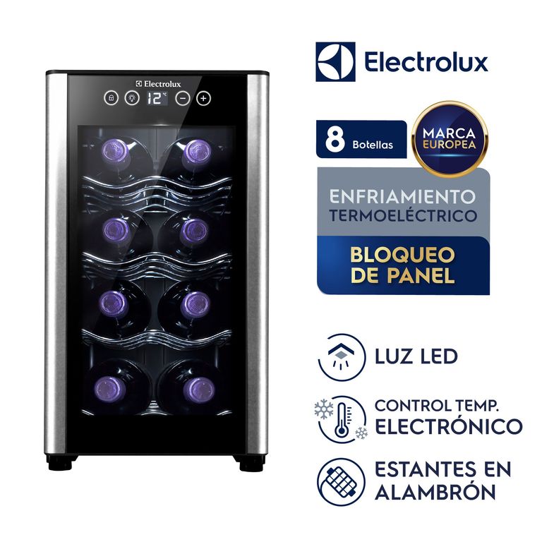Cava de Vinos 8 Botellas Panel Digital ERW082XAMB