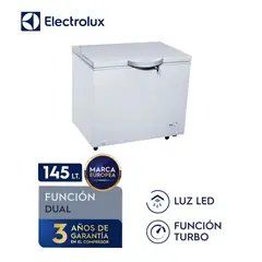 ELECTROLUX - Congeladora 145L Horizontal EFCC20C2HQW Dual Blanco