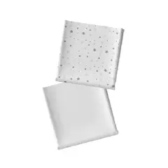 SOFT BABY LUXURY COTTON - SABANAS SOFT CUNA CORAZONES MORADOS