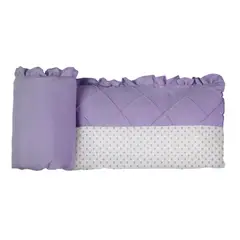 GENERICO - PROTECTOR DE CUNA SOFT CORAZONES MORADOS - PECN 16