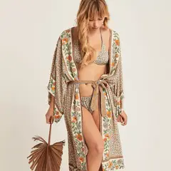 GENERICO - Salida de Baño - Kimono Nurit - Beige