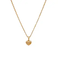 GENERICO - Collar Corazón Oro Rosa
