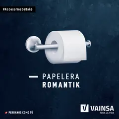 VAINSA - Porta papel romantik cromado