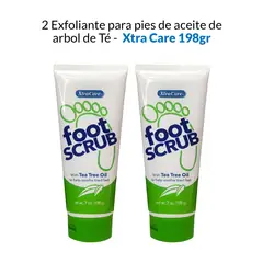 GENERICO - 2 Exfoliante para pies de aceite de arbol de té- Xtra Care 198g.