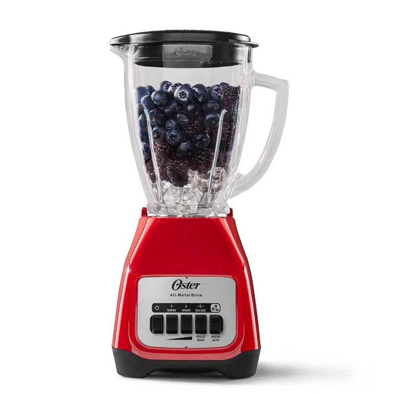 Licuadora BLSTKAGRPB Vaso De Vidrio Rojo