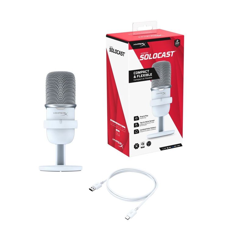 MICROFONO SOLOCAST BLANCO 519T2AA