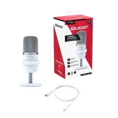 HYPERX - MICROFONO SOLOCAST BLANCO 519T2AA