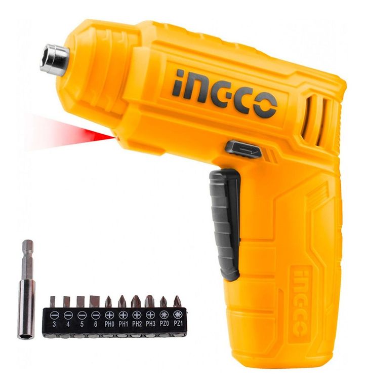 Atornillador Inalambrico Ingco CSDLI0402 1/4" 4V 4Nm