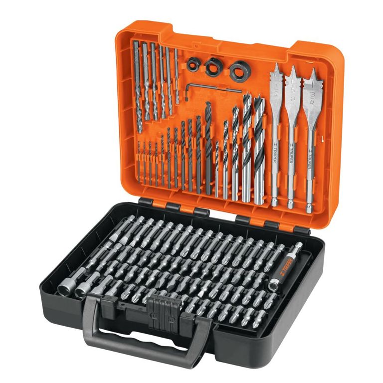 Brocas y puntas para taladro 100 piezas dados, paletas MULTIUSO