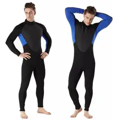 GENERICO - Wetsuit XL Neopreno 3mm Negro Azul Cierre Espalda