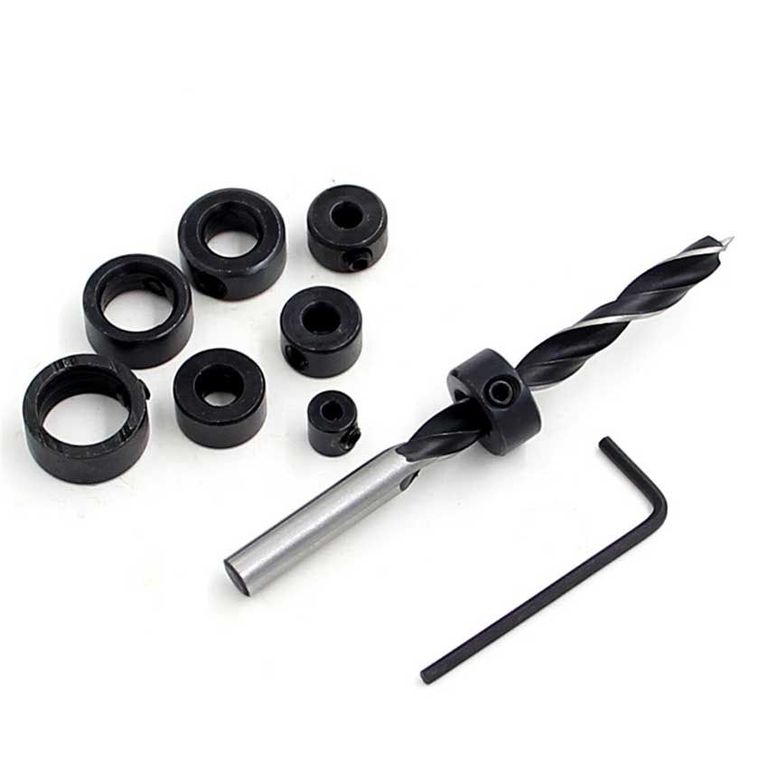 Topes de profundidad para Broca - 8 Piezas