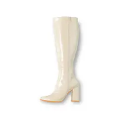 LB LIBBY CALZADOS Y ACCESORIOS - BOTAS DE MUJER CROCO COLOR BLANCO