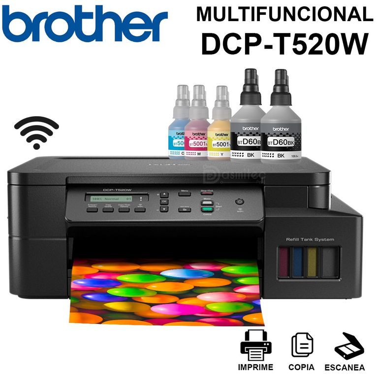 Impresora Multifuncional DCP-T520W WiFi