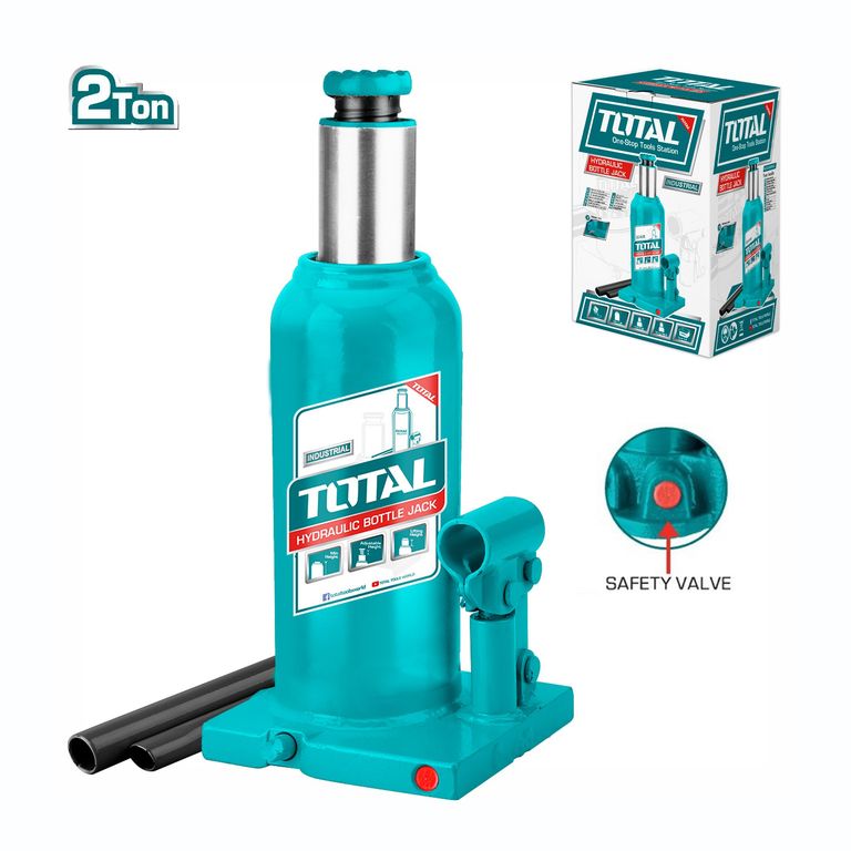 GATA HIDRÃšLICA TIPO BOTELLA 2T VALVULA DE SEGURIDAD TOTAL - THT109022