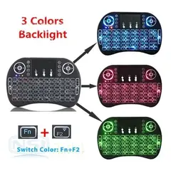 SEISA - Mini Teclado Inalambrico Iluminado Para Smart Tv PC Android