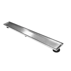 VAINSA - SUMIDERO 4" X 80 CM DECORATIVO REVERSIBLE 100% ACERO INOX
