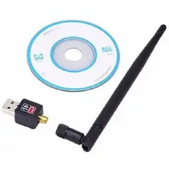 GENERICO - Antena Wifi Wireless Usb 2.0 802.11n Inalambrico Adaptador