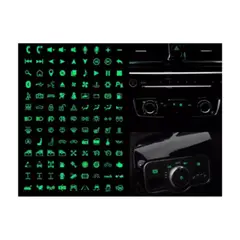 GENERICO - Sticker Pegatina luminosa para vehiculos - Verde