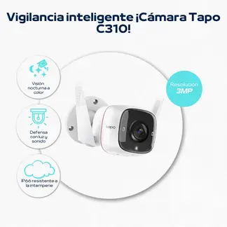 TP LINK - Cámara de seguridad TP-Link para exteriores tapo c310 con resoluciòn 2k