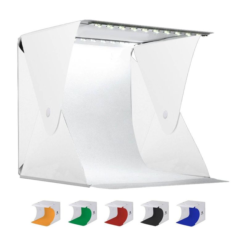 Estudio fotografico mod2 portatil doble luz led