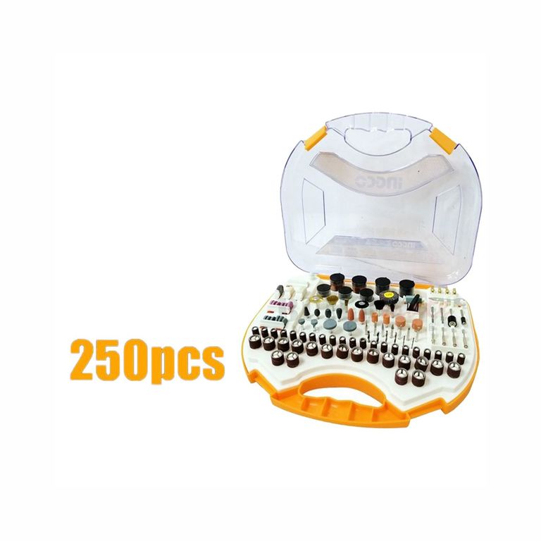 SET DE ACCESORIOS PARA MINI TORNO 250PCS DREMEL INGCO - AKMG2501