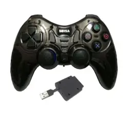 SEISA - Mando Inalámbrico para PC PS2 PS3 Xbox Android Tv Box - Negro
