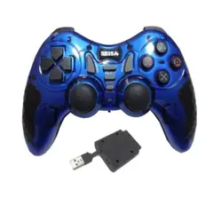 SEISA - Mando Inalámbrico para PC PS2 PS3 Xbox Android Tv Box - Azul