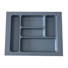 MAS CASA MOBILIARIO Y ACCESORIOS - Cubertero Más Casa Perú de plástico ABS de 38 cm x 48.5 cm color gris