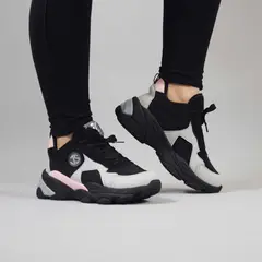 BASHIRA - Zapatilla Urbana Mitsy Para Mujer - Rosado/Negro