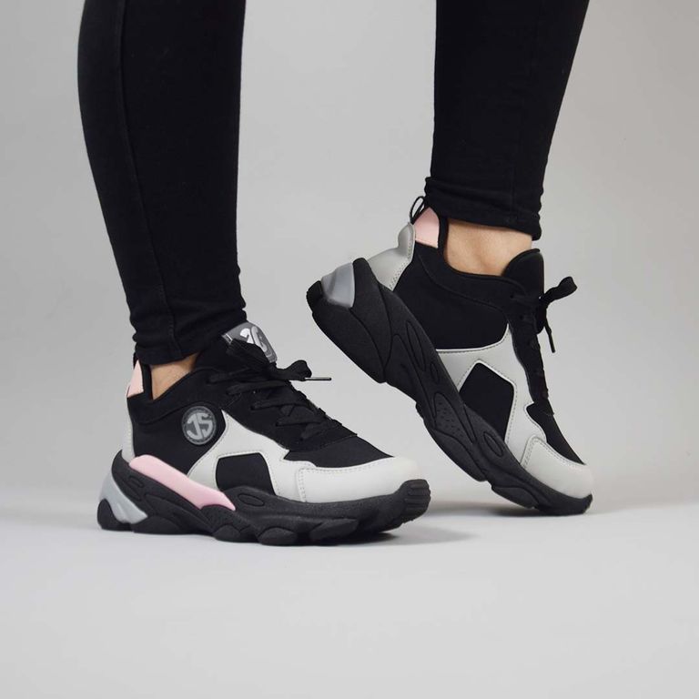 Zapatilla Urbana Mitsy Para Mujer - RosadoNegro