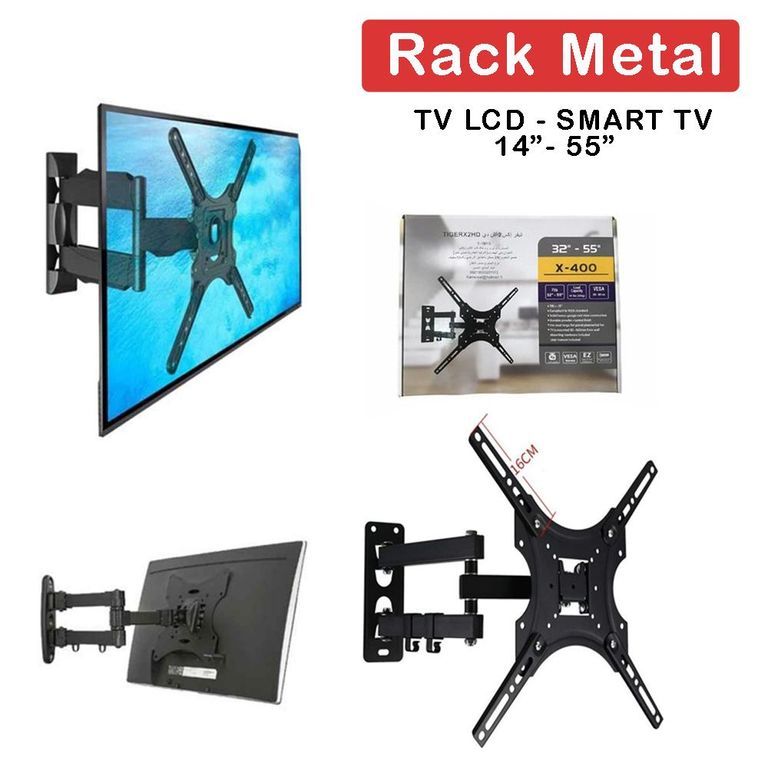 Rack para TV Soporte Móvil Plegable para LCD LED SMART 32 55 Pulgadas X-400