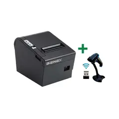 BIENEX - Impresora ticketera termica 80mm USB BIENEXLector codigo barra 1D