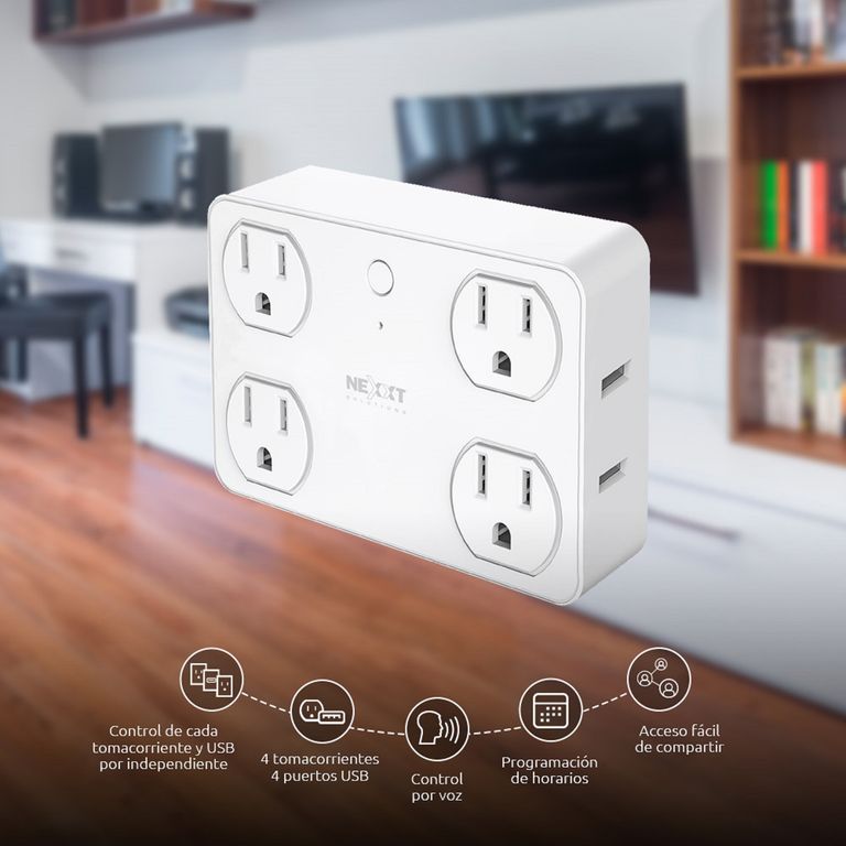 Enchufe Inteligente Wi-Fi Nexxt NHP-T615 Controla desde el Celular