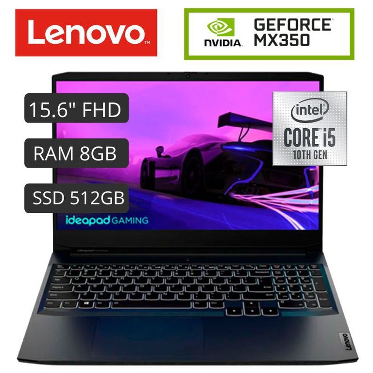 Laptop Gamer Lenovo Ideapad 3 15Ihu6 15.6' Fhd Ips Core I5-11320H, 8Gb Ddr4 512Gb Free Dos