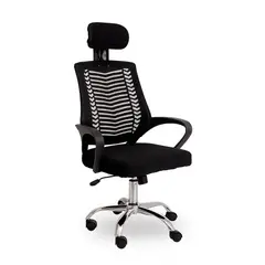 INIUS - Silla de Oficina Viggo con Cabecera Regulable - Negro