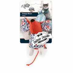 ALL FOR PAWS - Juguete para gatos - Ratón vintage naranja