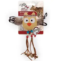 ALL FOR PAWS - Juguete para gatos - Búho bailarín color arena