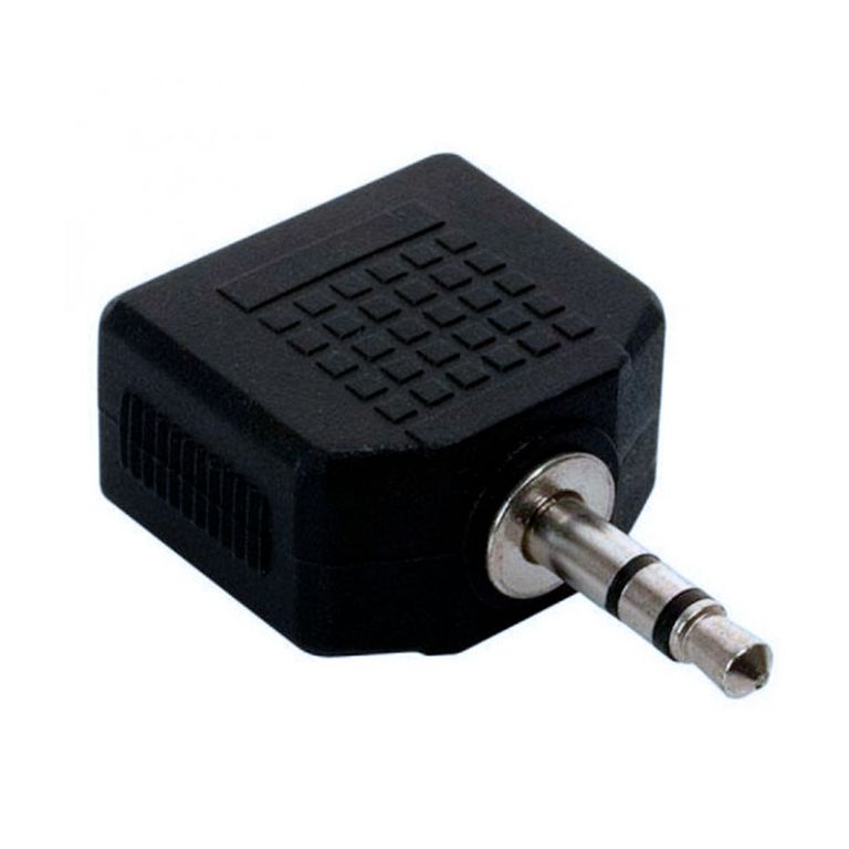 Adaptador de 35mm stereo a dos 35mm stereo para audífonos