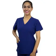 TWELVE - -conjunto scrub cruzado v - azul acero