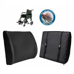 TERAFLEX - COJIN LUMBAR PARA SILLA DE RUEDAS MEMORY FOAM DOBLE SUJETADOR