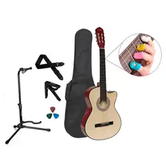 VOZZEX - PACK DE GUITARRA ACUSTICA NYLON NATURAL