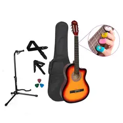 VOZZEX - PACK DE GUITARRA ACUSTICA NYLON SUNBURST