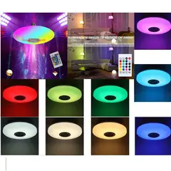 GENERICO - Foco Led Parlante Ufo Bluetooth Rgb Control Yohad