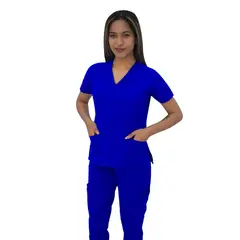 TWELVE - -conjunto scrub cruzado v - azulino