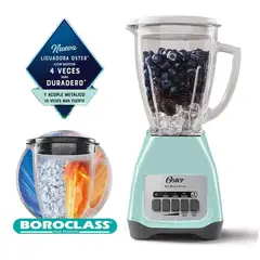 OSTER - Licuadora 2 Velocidades más Pulso Celeste 1.5 Lt